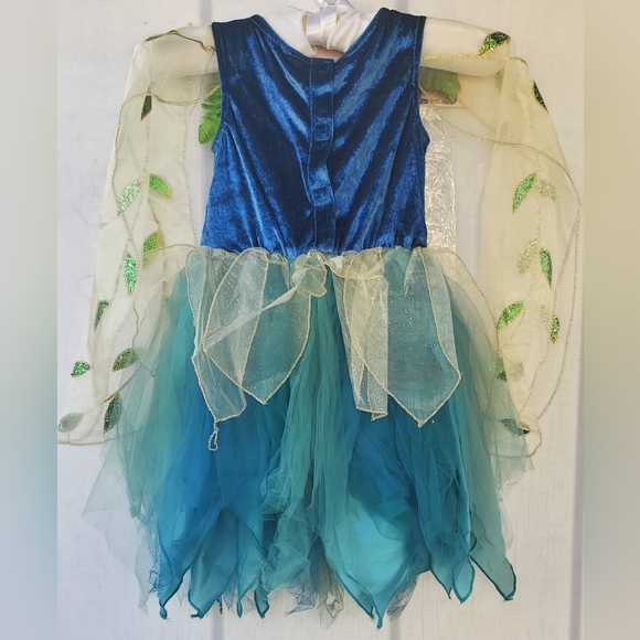 Whimsical Blue and Green Fairy Costume for Kids - Picture 8 of 10
